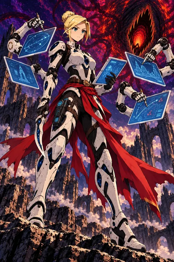 Runa in white armor